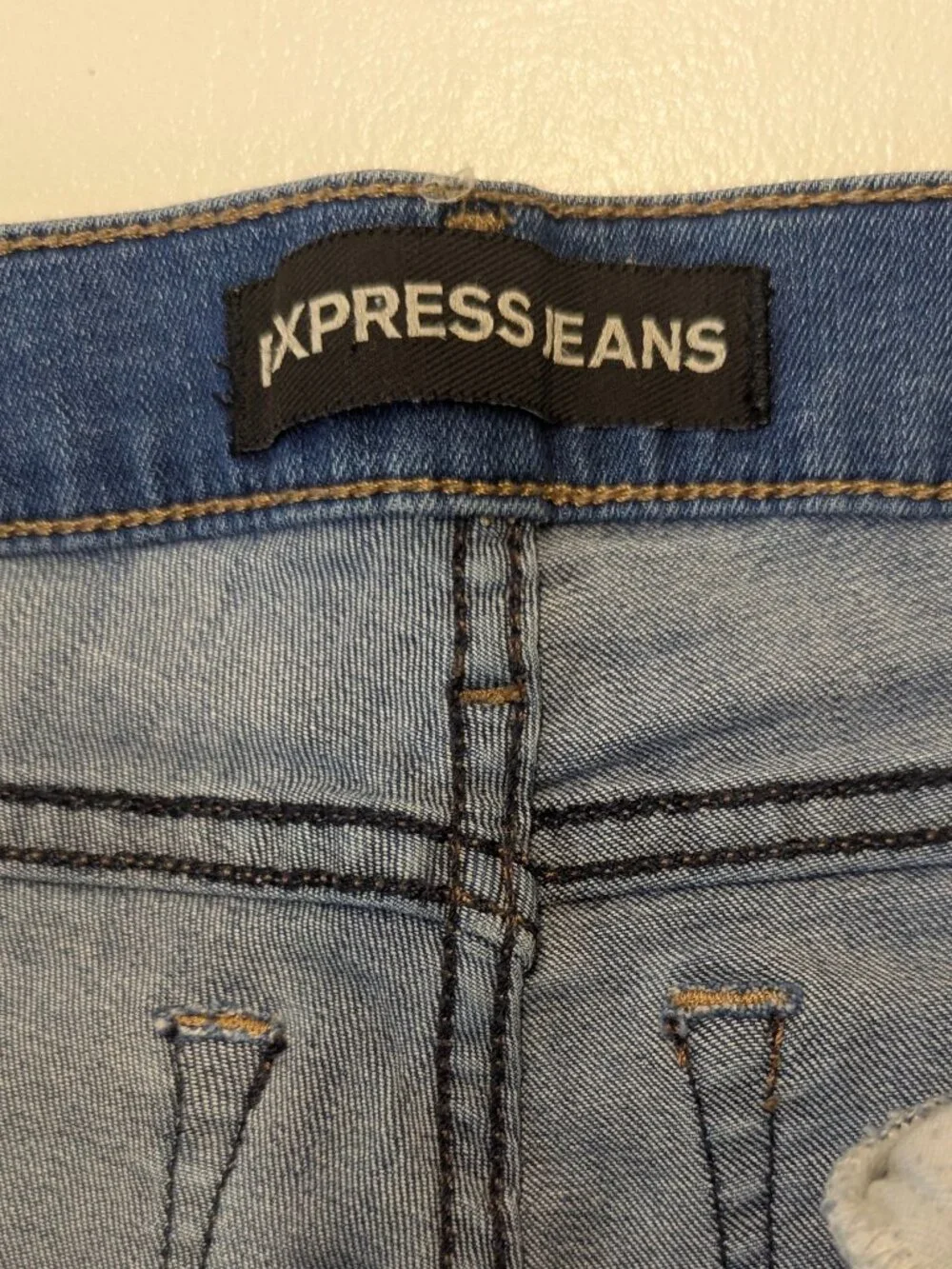 Express Jeans Distressed Mid-Rise Ankle Legging Size 2R